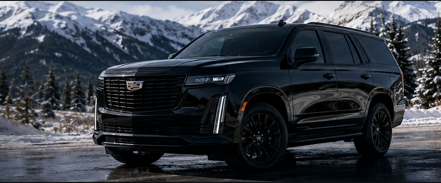 Black Cadillac Escalade ESV